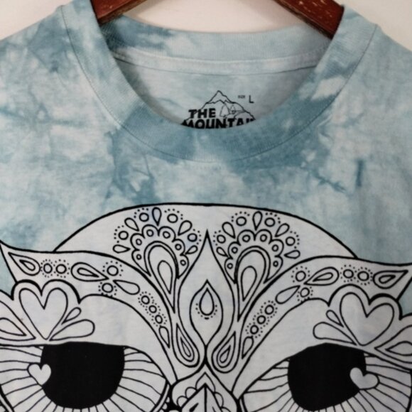 The Mountain Men's Colorwear Owl Coloring Shirt Large Tie Dye Short Sleeve - Picture 2 of 7